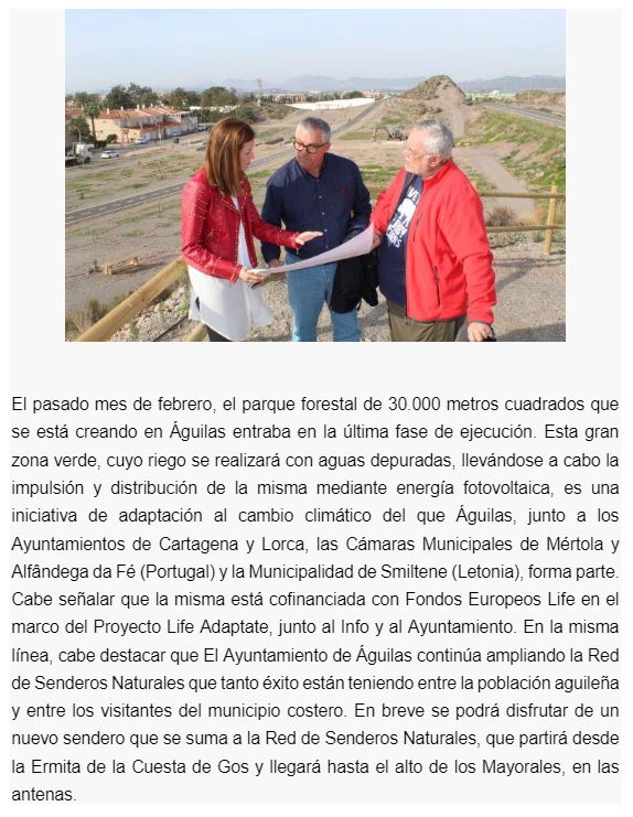 Red de senderos naturales